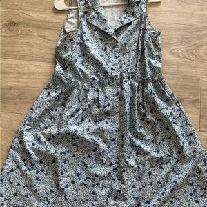 Tuckernuck Blue Floral Midi Dress